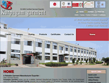 Tablet Screenshot of karpagamgarment.com